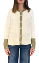 Off-on - Cardigan bicolore - Burro