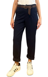 Off-on -Pantalone punto milano - Blu