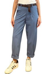 Off-on - Pantalone punto milano - Azzurro