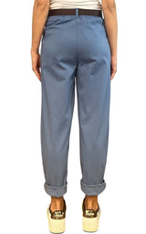 Off-on - Pantalone punto milano - Azzurro
