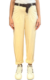 Off-on - Pantalone punto milano - Burro