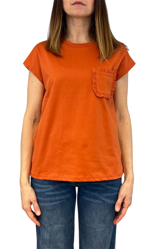 Compañia Fantastica - T-shirt taschino - Arancio