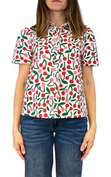 Compañia Fantastica - Camicia ciliegie - Bianco