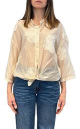 Minth - Camicia Ricamo - Beige
