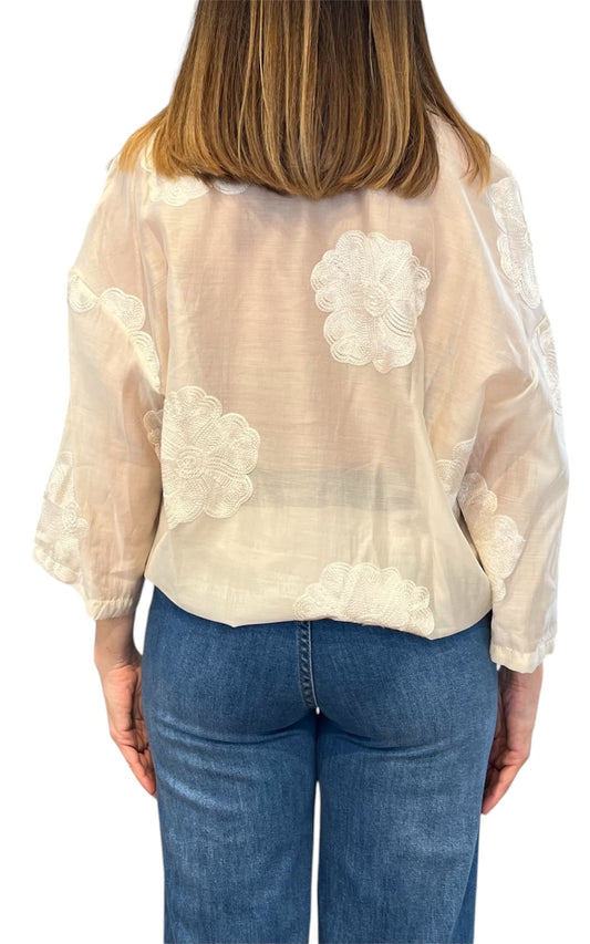 Minth - Camicia Ricamo - Beige