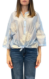 Minth - Camicia Ricamo - Celeste