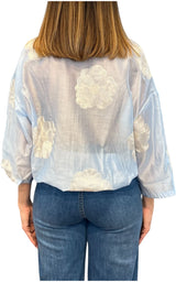 Minth - Camicia Ricamo - Celeste