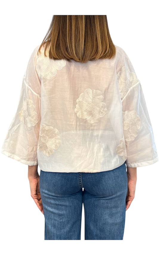Minth - Camicia Ricamo - Bianco