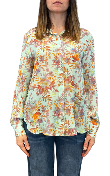 Initial - Camicia fantasia - Celeste