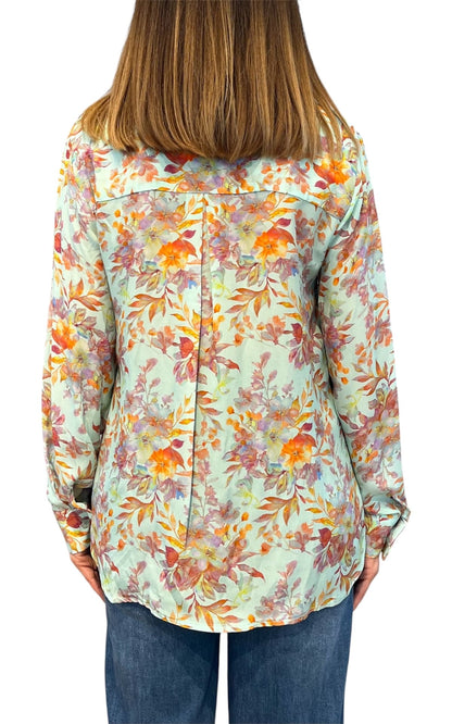 Initial - Camicia fantasia - Celeste