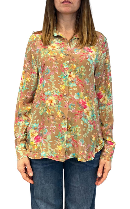 Initial - Camicia fantasia - Beige