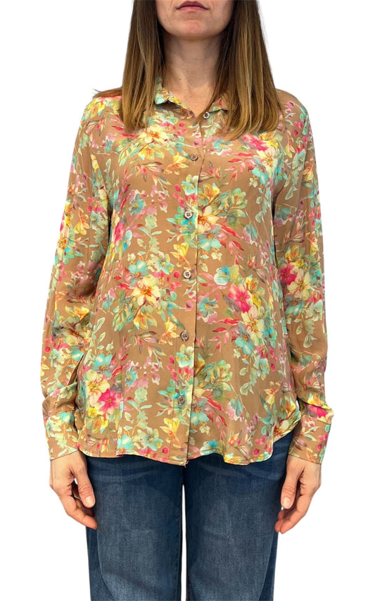 Initial - Camicia fantasia - Beige