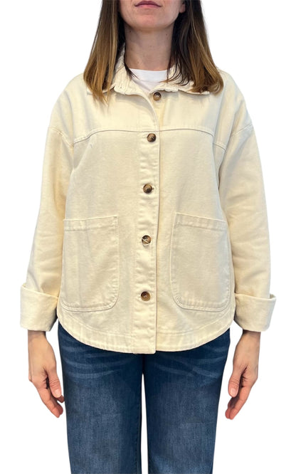 Off-On - Giacca/Camicia canvas - Burro