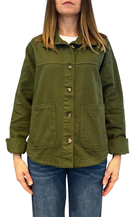 Off-On - Giacca/Camicia canvas - Verde