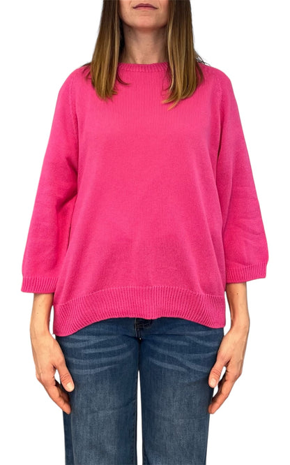 Off-On - Maglia girocollo - Fucsia