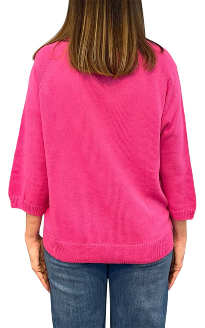 Off-On - Maglia girocollo - Fucsia