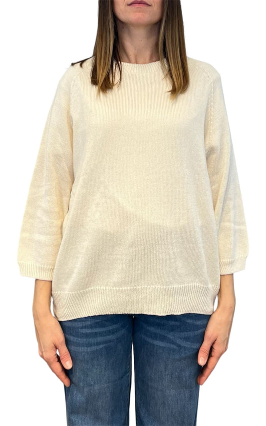 Off-On - Maglia girocollo - Burro