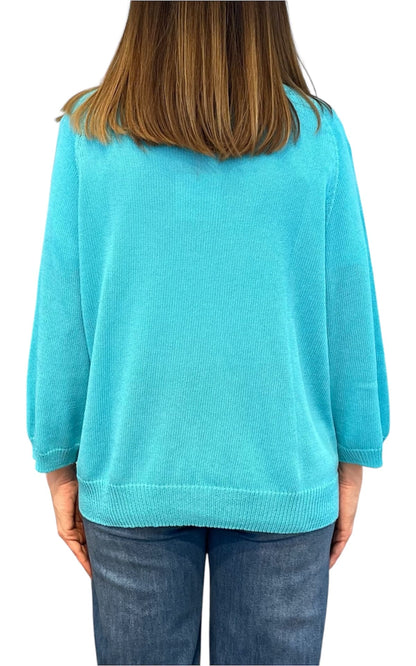 Off-On - Maglia girocollo - Azzurro