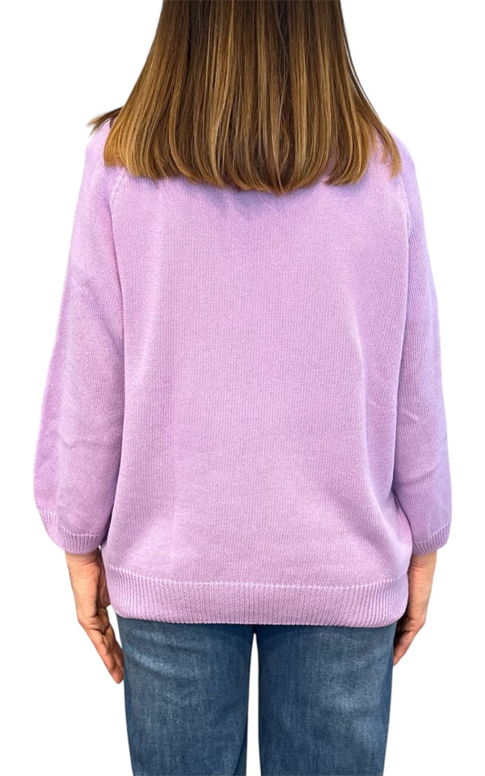 Off-On - Maglia girocollo - Glicine