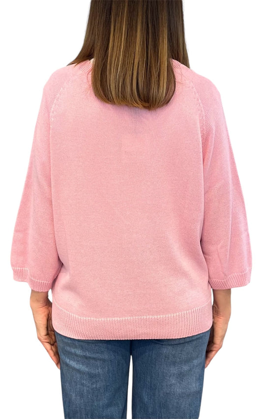Off-On - Maglia girocollo - Rosa