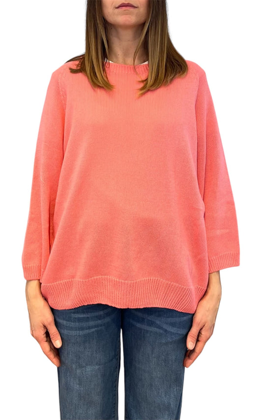 Off-On - Maglia girocollo - Corallo