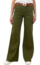 Off-on - Pantalone Betty - Verde