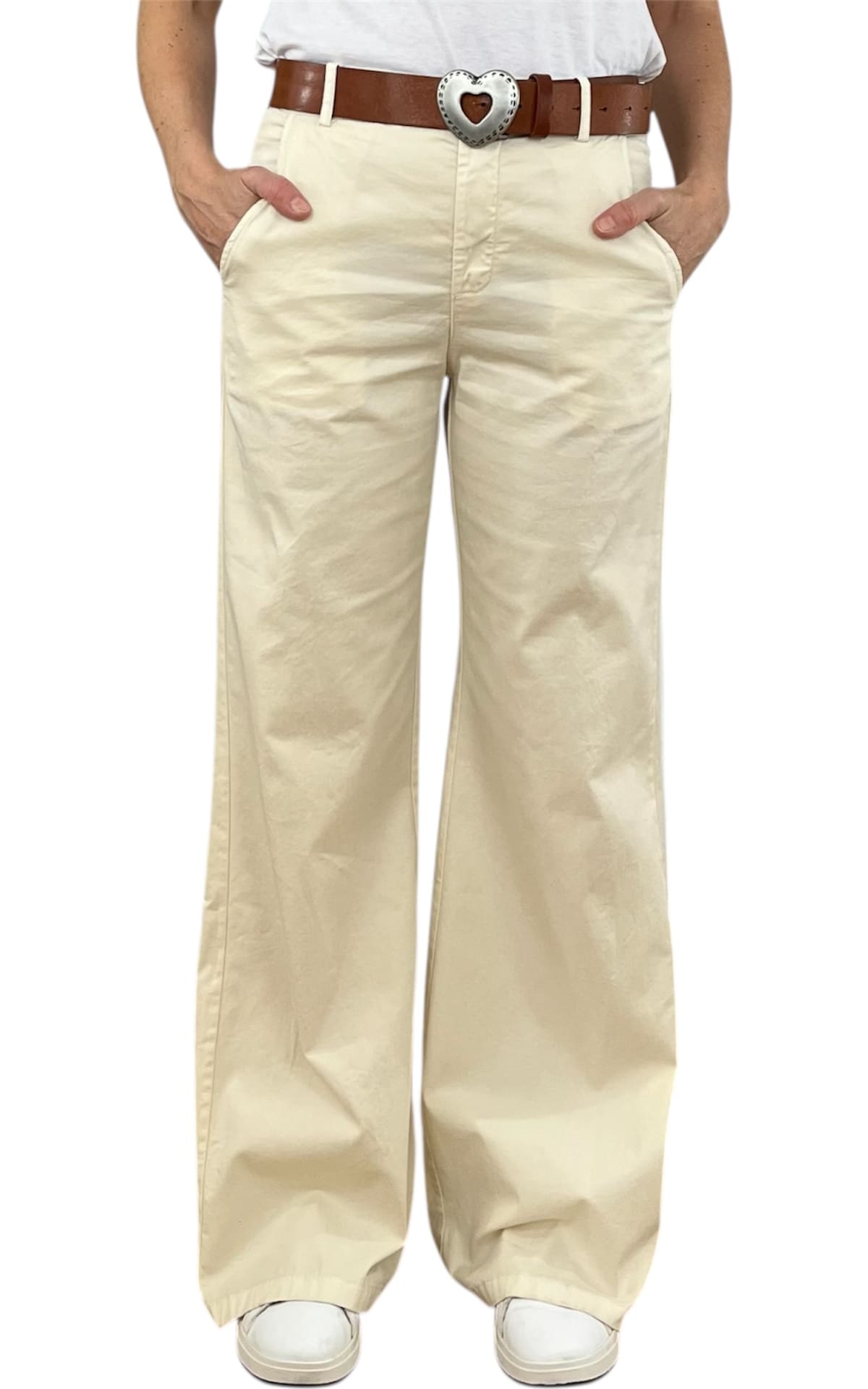 Off-on - Pantalone Betty - Burro