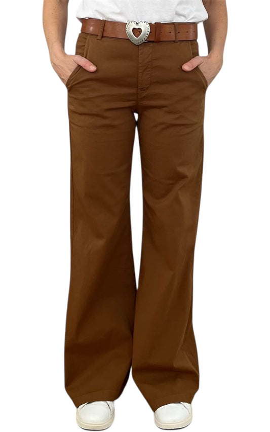 Off-on - Pantalone Betty - Tabacco