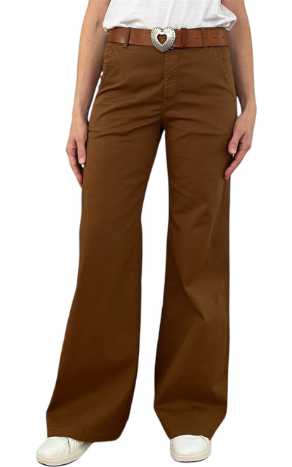 Off-on - Pantalone Betty - Tabacco