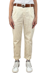 Off-on - Pantalone boyfriend JOELLE - Burro