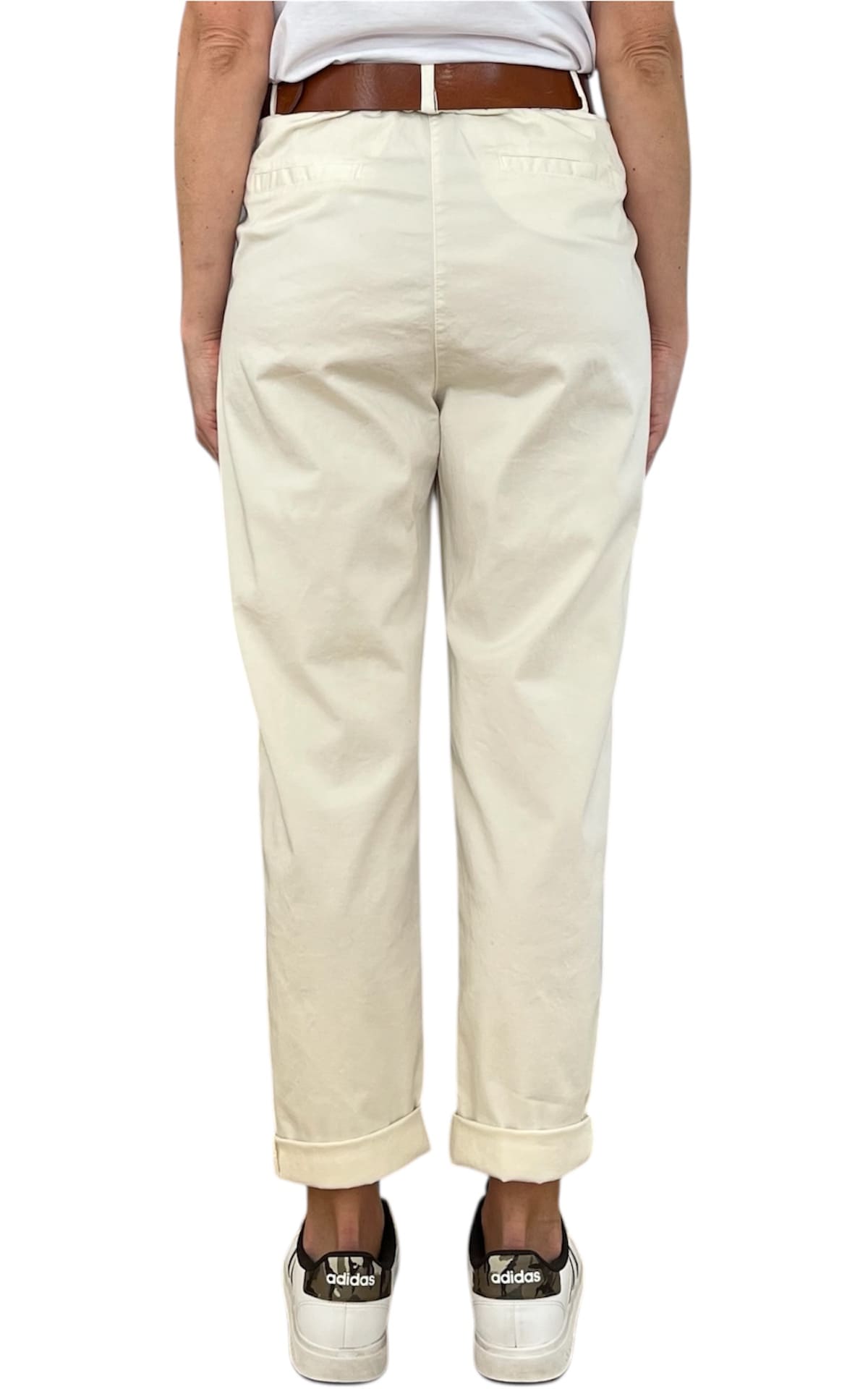 Off-on - Pantalone boyfriend JOELLE - Burro