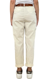 Off-on - Pantalone boyfriend JOELLE - Burro