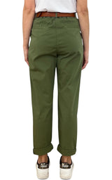 Off-on - Pantalone boyfriend JOELLE - Verde