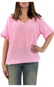 Initial - Maglia scollo v - Rosa