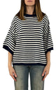 Initial - Maglia a righe - Blu