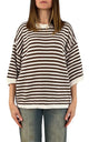 Initial - Maglia a righe - Moro