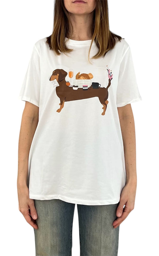 Civico 1 - T-shirt bassotto - Marrone