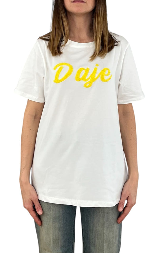 Civico 1 - T-shirt "Daje" - Giallo