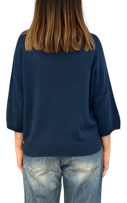 Off-On - Maglia girocollo - Blu