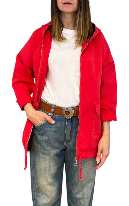 Off-on - Parka lungo - Rosso