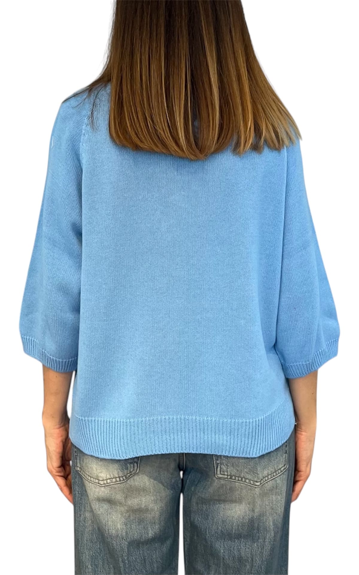 Off-On - Maglia girocollo - Turchese