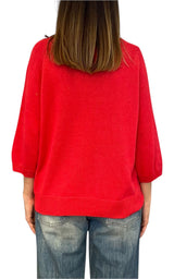 Off-On - Maglia girocollo - Rosso