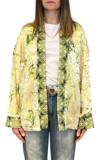 Wu'Side - Kimono corto devoree - Lime