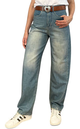 Initial - Jeans barrel CHANTAL - Denim