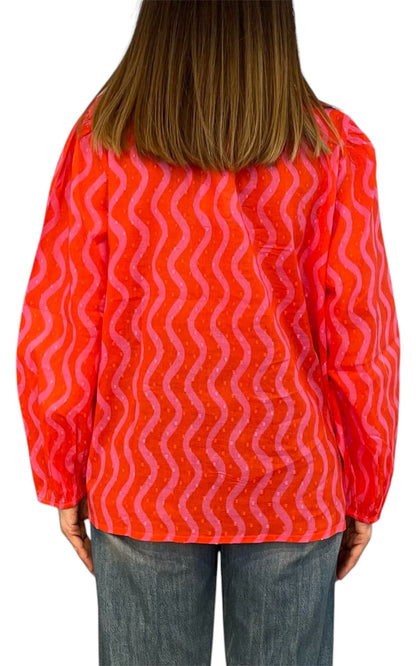 Compañia Fantastica - Blusa in mussola - Rosso