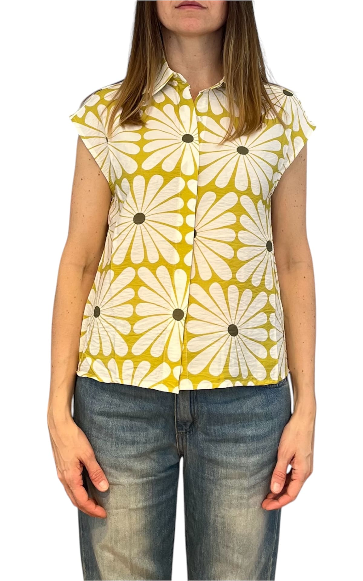 Compañia Fantastica - Camicia stampa fiori - Olio