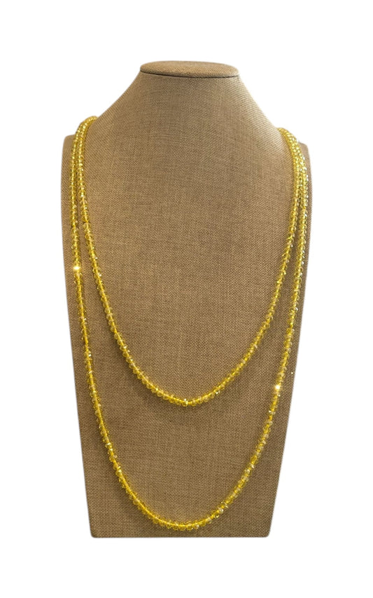 Susan Di - Collana perline - Giallo