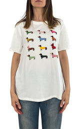 Civico 1 - T-shirt bassotti - Bianco