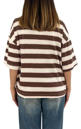 Off-on - T-shirt riga - Burro