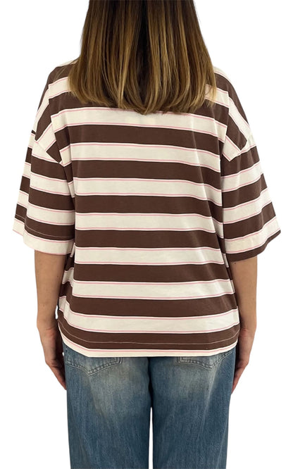 Off-on - T-shirt riga - Burro